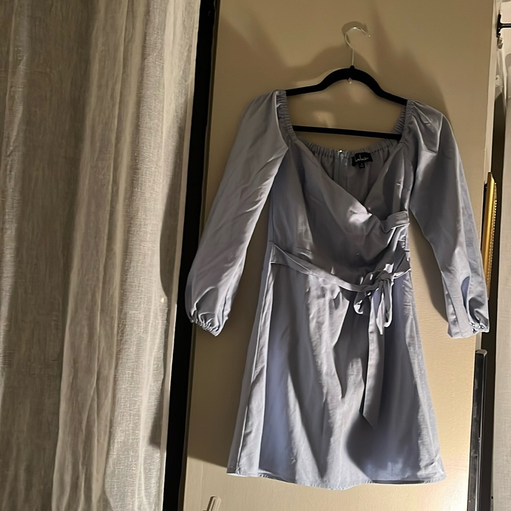 Long sleeve mini dress